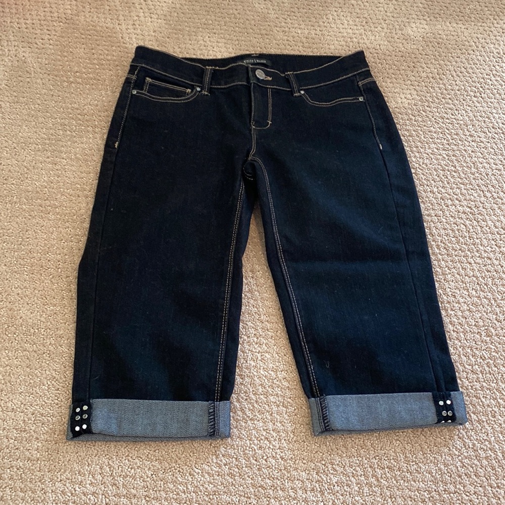 Petal pusher noir capris